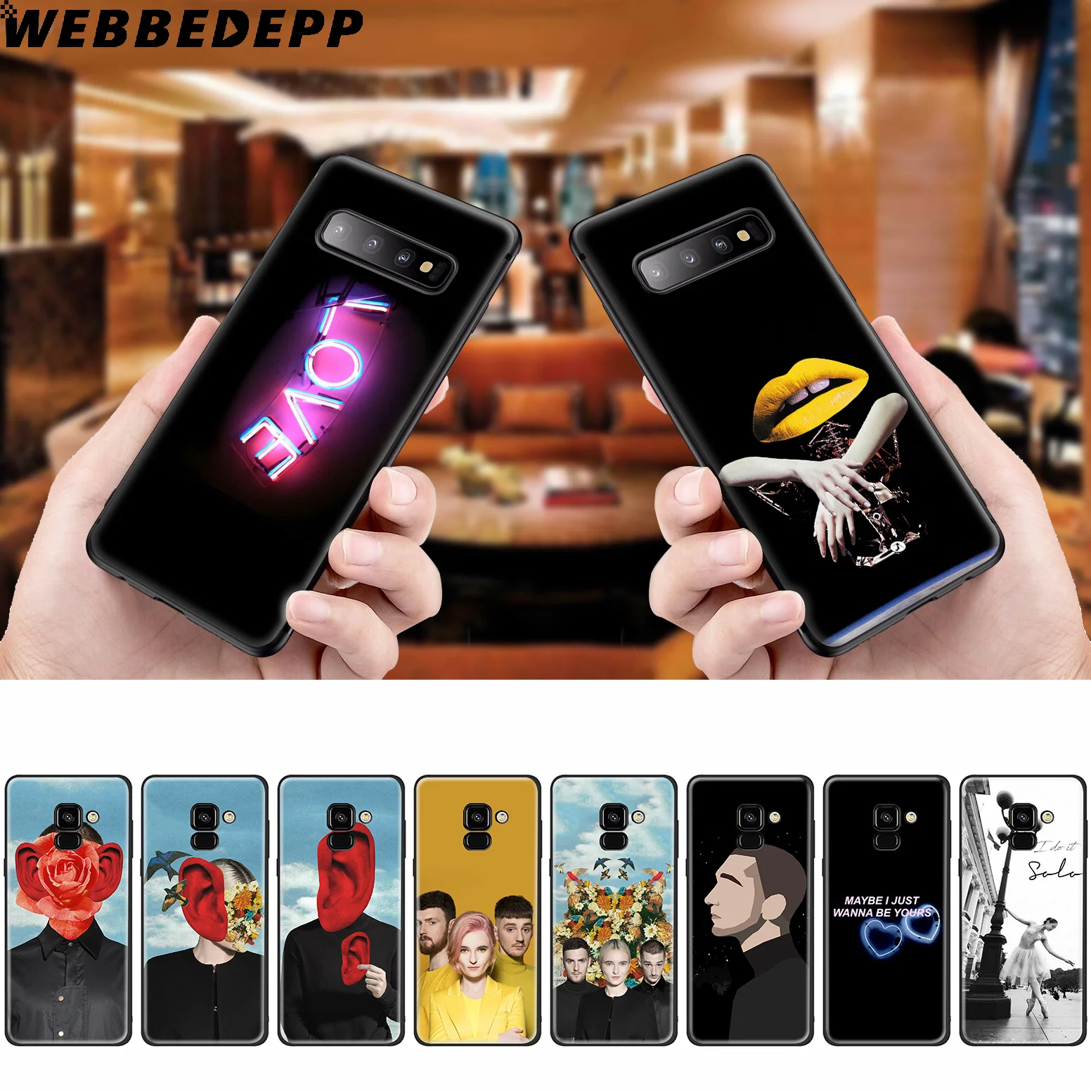 WEBBEDEPP силиконовый чехол для Samsung Galaxy A3 A5 A6 A7 A8 A9 A10 A20 A30 A40 A50 A70 M10 M20 M30 |