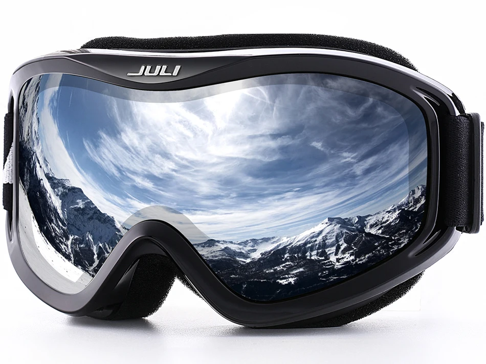 Снежные очки, зимние снежные виды спорта сноуборд над очками очки с анти-туман УФ-защитой двойные линзы для мужчин женщин Маска Goggle