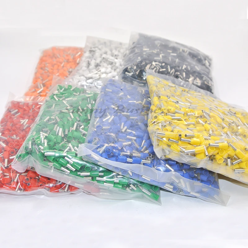 

1000pcs E1510 Insulated Cable Cord End Bootlace Ferrule Terminals For 1.5mm2