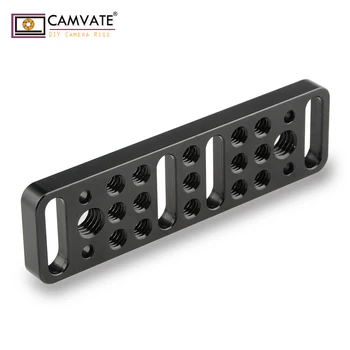 

CAMVATE Multi-function Mounting Plate Cheese Plate with 1/4"-20 and 3/8"-16 Connections C1751 camera photography accessories