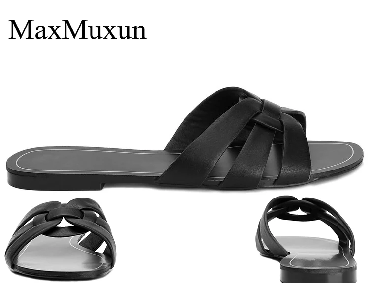 MaxMuxun/Новое поступление; женские шлепанцы; Шлепанцы женские сандалии; Вьетнамки; открытые женские босоножки; модная нескользящая обувь