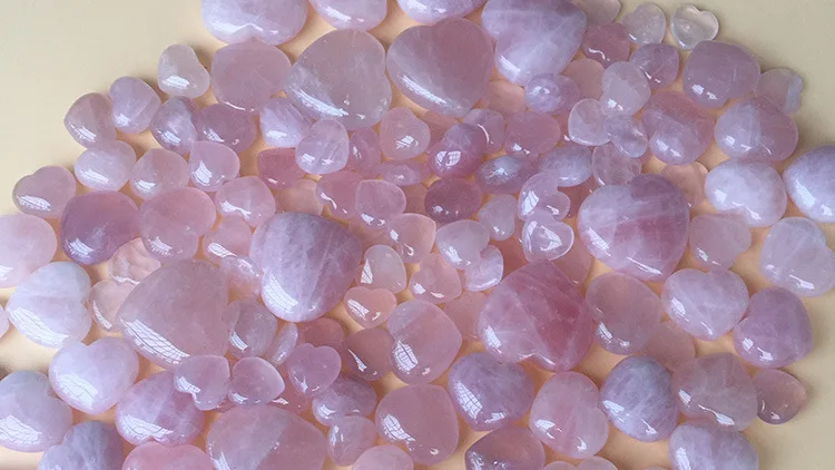 Натуральный розовый кварц в форме сердца d камень 7 Исцеление чакры с кристаллом в форме сердца набор подарок для женщин Wicca