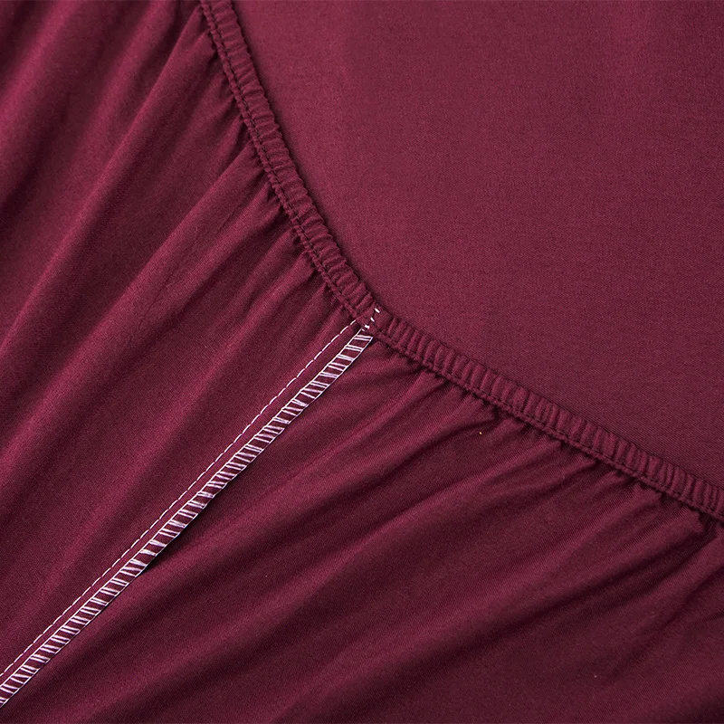  1pcs 100%Polyester Solid Fitted Sheet Mattress Cover Four Corners With Elastic Band Bed Sheet 58