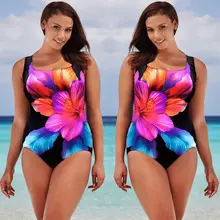 Sexy Women One Piece Swimsuit Swimwear Floral Bathing Monokini Bikini Suit Beachwear Plus Size XL-4XL цена Sexy Women One Piece Swimsuit Swimwear Floral Bathing Monokini Bikini Suit Beachwear Plus Size XL-4XL цены онлайн