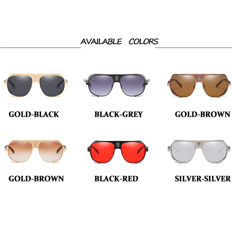 Винтажные стимпанк Солнцезащитные очки Железные мужские женские стильные солнцезащитные очки ретро очки мужские брендовые дизайнерские gafas De Sol masculino gafas