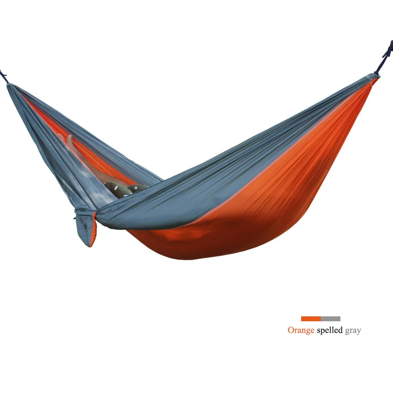 

Outdoor Portable Double Hammock Hunting Camping Leisure Furniture Dormitory Soft Bed Garden Swing Parachute Hammock270x140