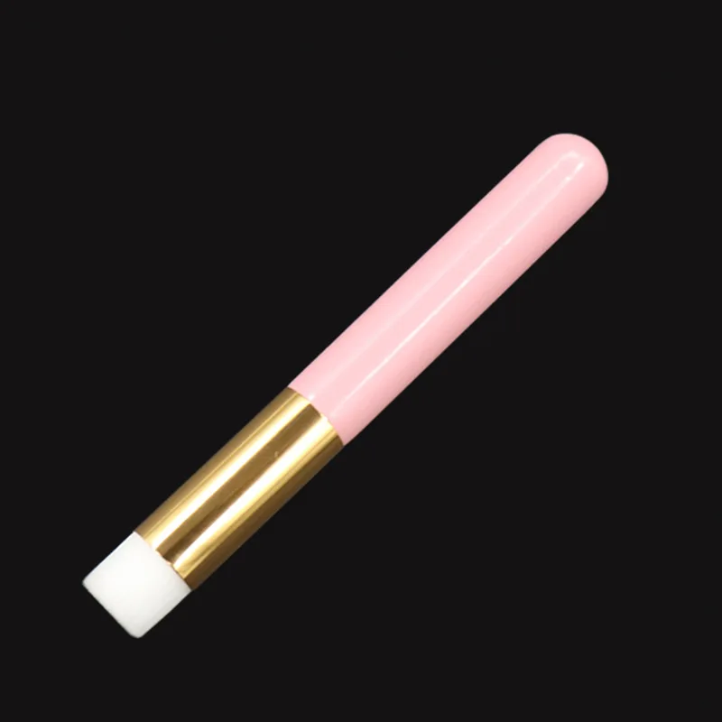 Yolix Профессиональная щетка для очистки ресниц, щетка для чистки носа и черных точек, очищающее средство для мытья ресниц, инструменты для макияжа - Цвет: pink-flat
