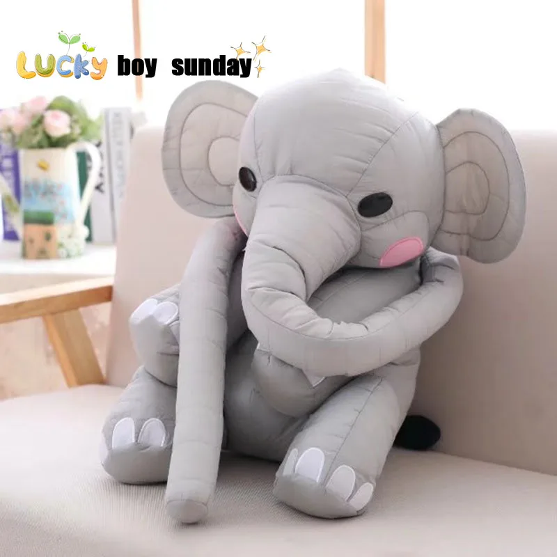 elephant toy font b cute b font long nose elephant font b pillow b font stuffed
