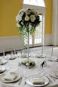 

sliver/gold iron Artificial flower arrangement stand wedding table centerpieces & mental flower