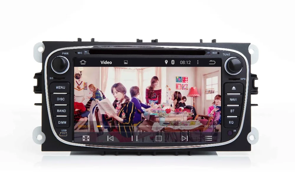 Perfect 7"HD 1024X600 Android 7.1 Car DVD GPS For Ford Mondeo C-max S max Galaxy Wifi 3G Bluetooth Radio RDS SD Free Map Camera+Car DVR 24