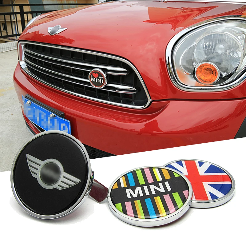 

Car sticker MINI in the net 3D metal car stickers and reflective glue for BMW MINI COOPER COVER KEY R55 R56 R60 F55 F56 F54 R50