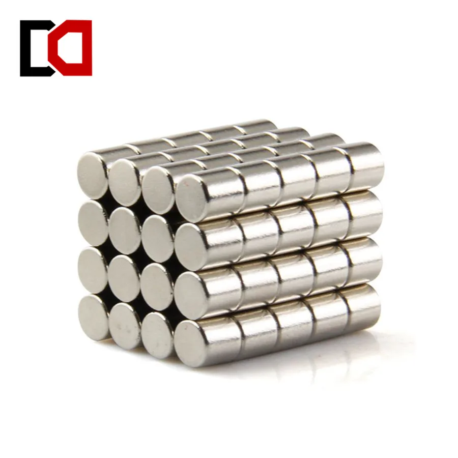 1-500x Super Strong Round Cylinder With Hole Rare Earth Magnet Neodymium N35/N50