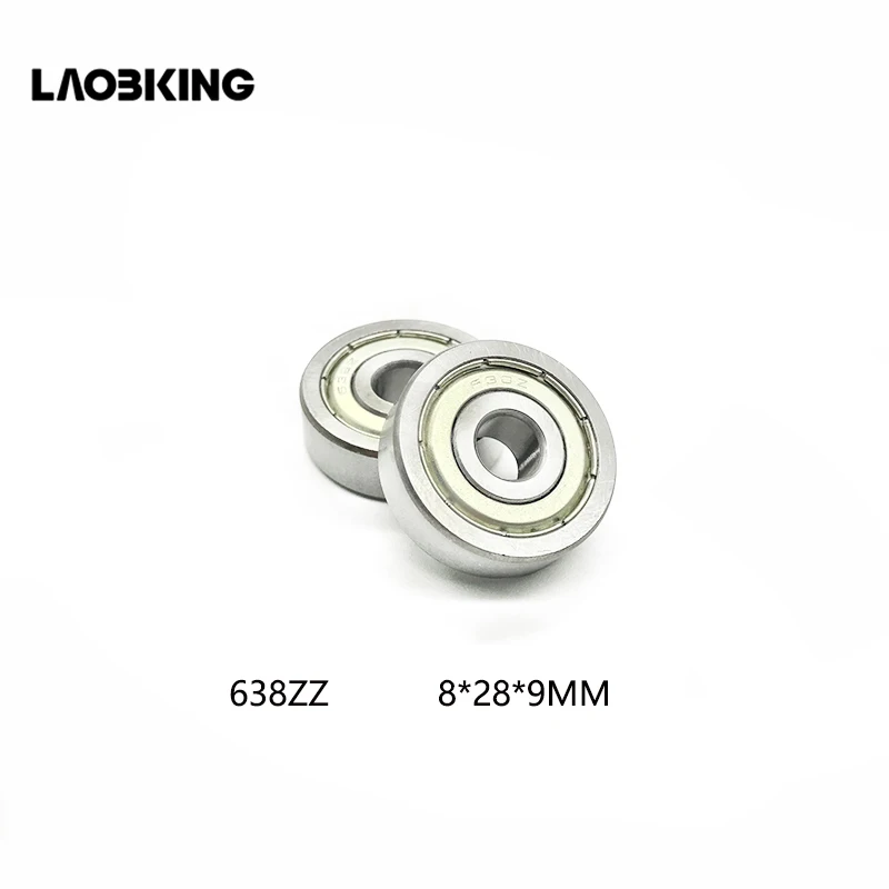 

10pcs/lot Miniature Bearings Brand New 638Z 638-2Z 80038 8*28*9 mm High Quality Deep Groove Ball Bearing 638 638ZZ 8x28x9mm