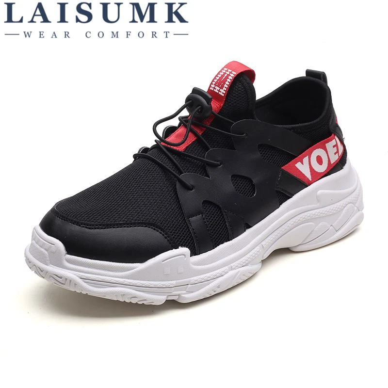 

LAISUMK Summer Cool Breathable Men Sneakers Shoes Mesh Casual Shoes Gingham Lace Up Comfortable Shoes For Walk Sneakers