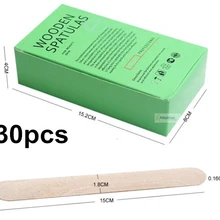 30 шт одноразовый деревянный шпатель для воска Эпилятор воск для депиляции Эпилятор для удаления волос