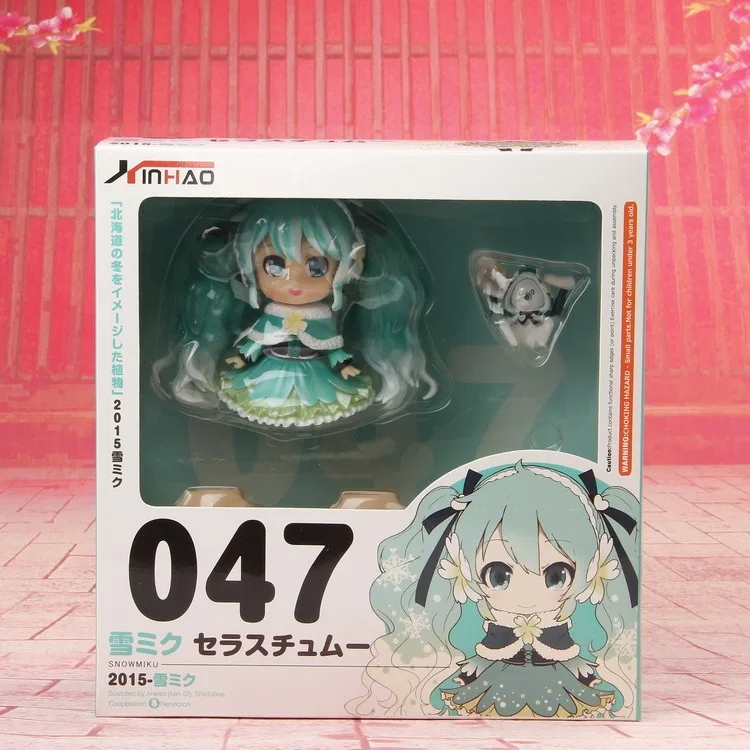 Мику Хацунэ 2015 Ver. Снег Мику фигурку 1/10 Масштаб Окрашенные рис 047 # Nendoroid Снег Мику Doll ПВХ Рисунок игрушки Brinquedos