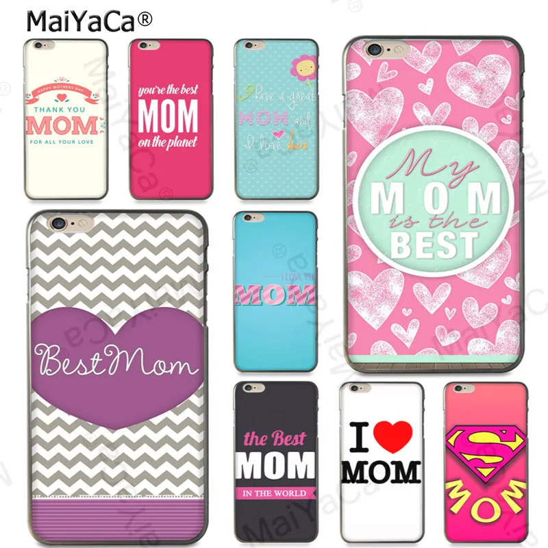 

MaiYaCa my best mom Luxury black silicone soft Phone Case for iPhone 8 7 6 6S Plus X X XS MAX 5 5S SE 5C 11pro max case shell
