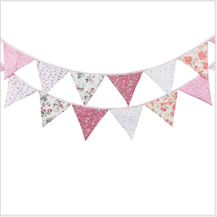 

Garden Decoration Pink Banner Pennant Happy Birthday Party Decoration Kids Ramadan Decoration