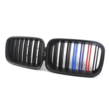 

Pair Matte Black Dual Slat M-Color Car Front Grille Fit for BMW E36 92-96 Grill