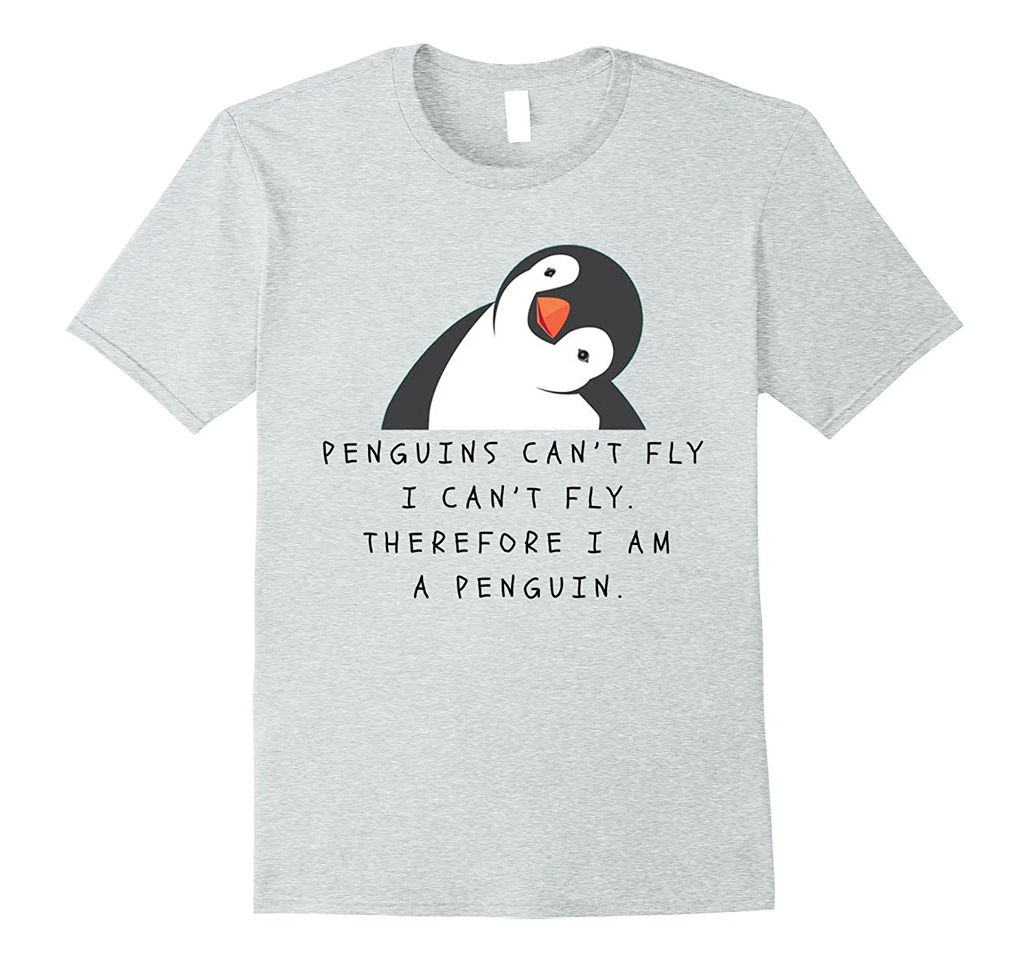 

Funny Penguins T-shirt Woman Man Chilldren Gift 2018 Short Sleeve Funny Design Top Tee T Shirt Men High Quality Tees