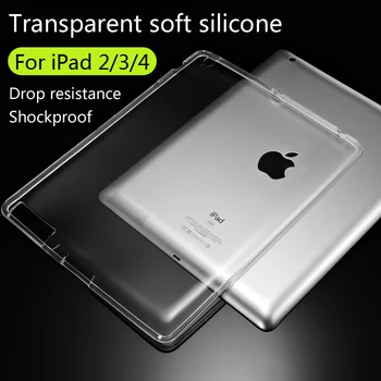 

Case For iPad2/3/4 Case TPU Soft Cover Crystal Clear Transparent Ultra Thin Shell Tablet For ipad 2 / ipad 3 / iPad 4