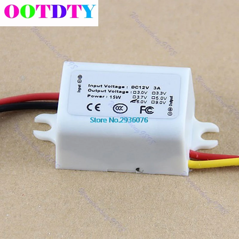 

DC DC Converter 15W 12V Step Down to 6V 3A Power Supply Module Waterproof MY2_30