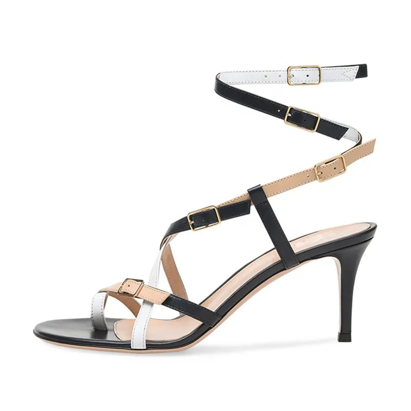 Fashion-Caged-Sandal-Women-Stiletto-Sandals-Strappy