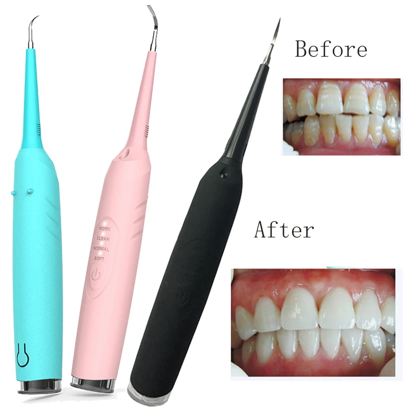 

3 Modes Electric Dental Scaler Teeth Cleaning Tool Calculus Stains Remover W/ LED Light Oral Care Scaler