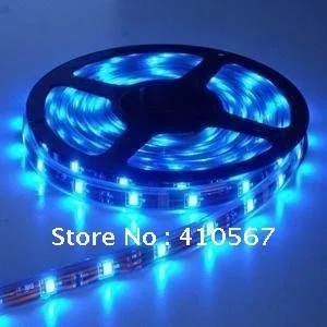 Синий свет 12 v гибкий SMD 5050 Светодиодные полосы света 300led/5 m 60led/m не водонепроницаемый гибкий светодиодные полосы