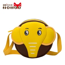 Детская сумка-мессенджер для мальчиков и девочек, сумка, сумки через плечо, для путешествий, для мальчиков 2-7 лет, NOHOO, 3D, мультяшный слон, водонепроницаемые сумки