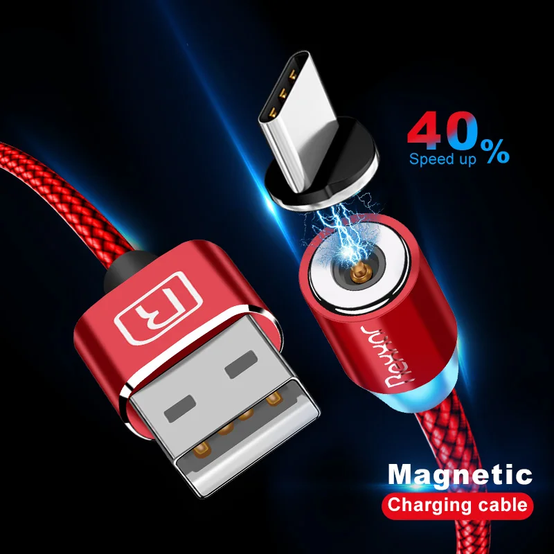 1 м 2 м Магнитный USB кабель Micro usb type C кабель для быстрой зарядки для iPhone XS Max samsung Магнитный шнур для зарядки телефона Android