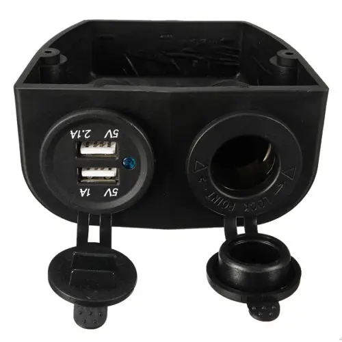 Двойной Автомобильный usb-разветвитель для прикуривателя с караваном для лодки TOYL 12V адаптер зарядного устройства