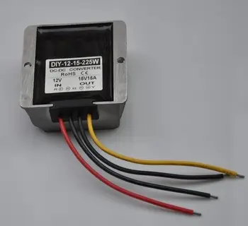 

DC12V (9V-13V) To 15V 225W DC Step Up Converter Boost Power Module Waterproof