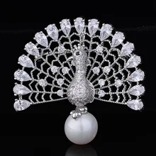 Красные Деревья брендовые модные ювелирные изделия женские булавки пальто свитер аксессуары блестящие Павлин Брошь Прямая поставка с коробкой