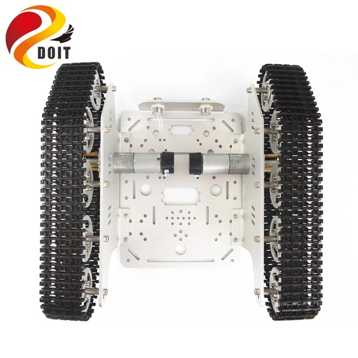 DOIT T300 алюминиевый сплав металлический робот гусеничный Танк шасси трек гусеничный автомобиль рама платформа гусеничный Pedrail DIY RC игрушка UNO