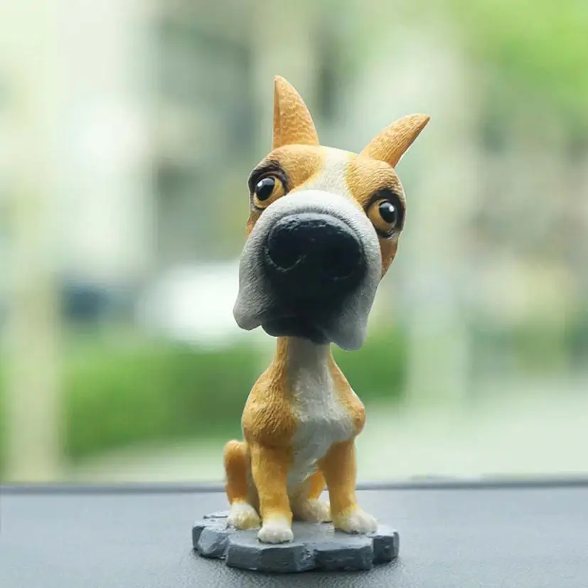 

2018 New Arrival Animal Swinging Animated Bobble Dancer Toy Car Decor Nodding Resin Puppy Dog j18