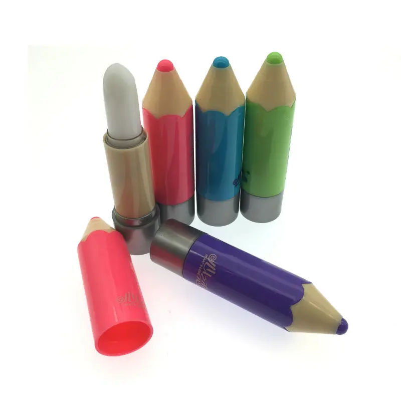  Fantastic Crayons Funky Unisex Pencil Shaped Solid Moisturizer stick Lip Balm nourishing moisturizing repair