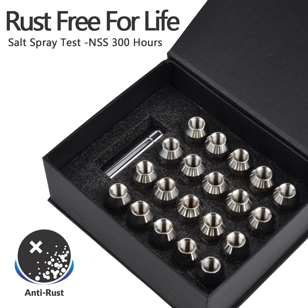 M12x1.25 Trail Wheel Lugs Nuts Drift Rim Nut Bolts SUS304 For Infiniti M30 M35 M37 M45 M56 Q45 Q50 Q60 Q70 QX56 QX60 QX70 QX80