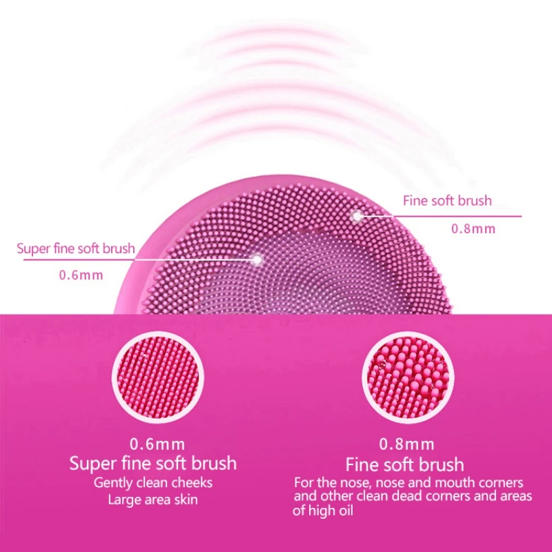 Очищающая щетка для лица силиконовая глубокая кисточка для чистки пор электрические водонепроницаемые массажные очищающие инструменты
