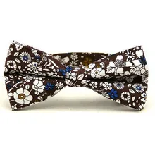 Мужские галстук-бабочка хлопок bowties для человека с проектом и бантом цветочный регулируемый бабочка маленький цветок Вечеринка оформлен Галстуки