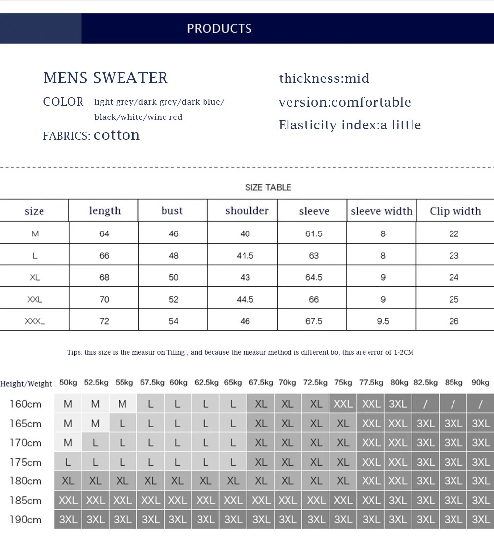 Varsanol 100% Cotton Pullovers Sweater Men Thick V-neck Coat Winter Casual Long Sleeve Sweaters Fit Knitting Solid Clothing New
