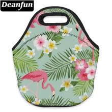 Deanfun 3D печать сумки для обедов фламинго и цветок милые для детей закуски горячая Распродажа 73097