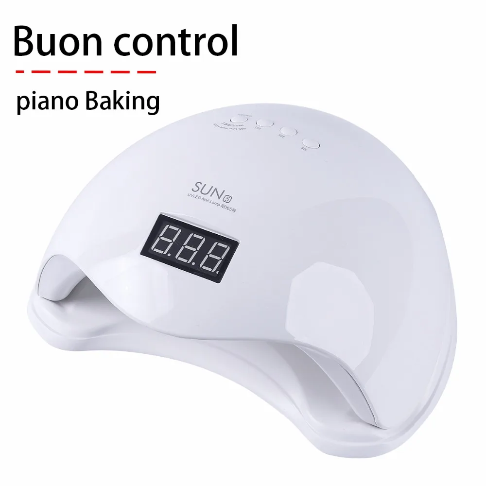 

NOQ SUN5 Nail Art Lamp Light 48W LED Gel Lamp Fast Cure Fingernail & Toenail Gel Dryer Auto Sensor LCD Display with 4 Timer