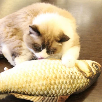 

Cat Favor Fish Toy Cat Mint Fish Stuffed Fish Shape Sisal Hemp Cat Scratch Board Scratching Post for Pet Products Supply F0492