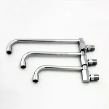 Цинк и латунь материал серебряный цвет 20-30 см носик 2 модели настенный вращать переключатель холодной воды кухонная раковина кран L15116