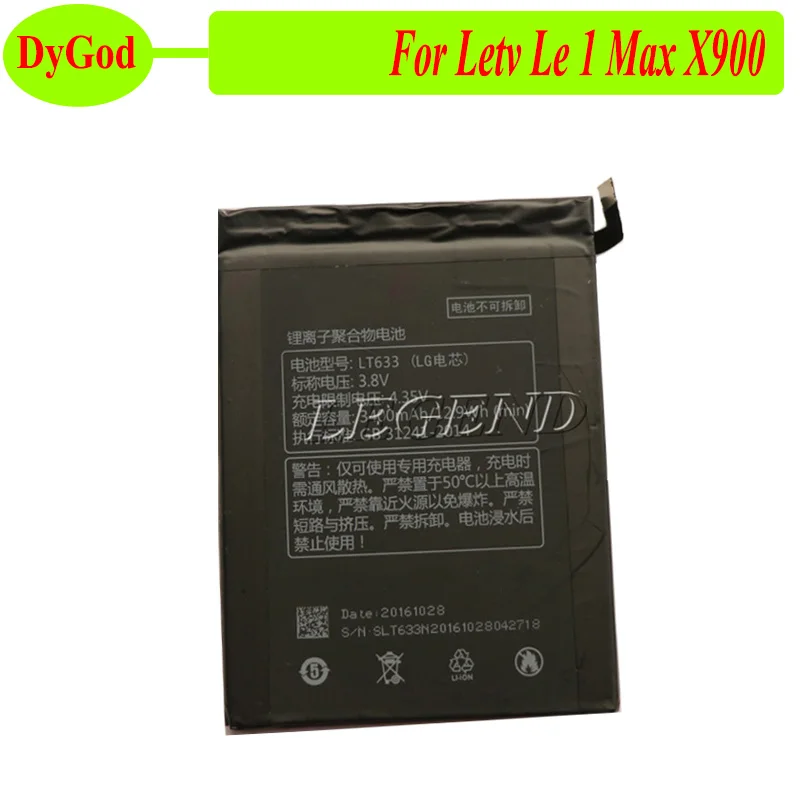 

3400mAh LT633 For Letv Le 1 Max X900 Battery Batterie Bateria Accumulator AKKU