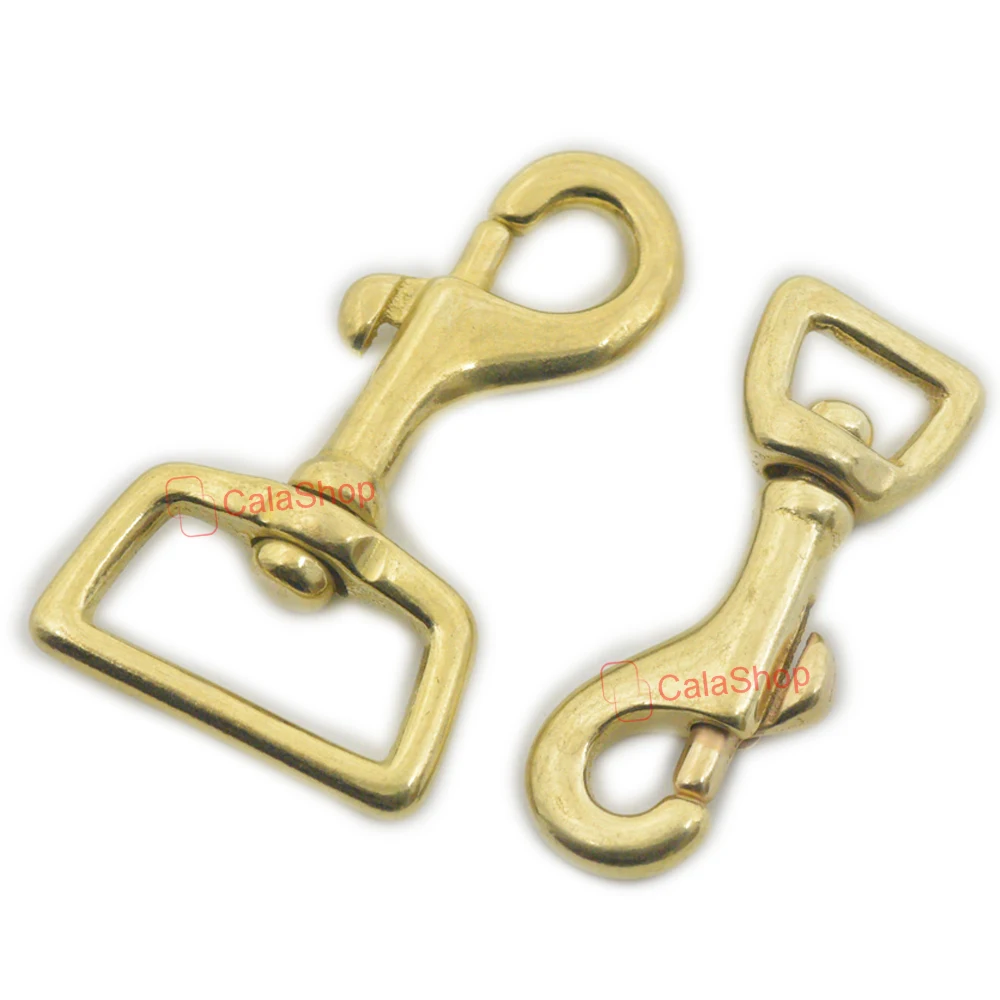 2 pcs / Lot 12mm 26mm Brass Trigger Snap Swivel Clip Hardware Hook