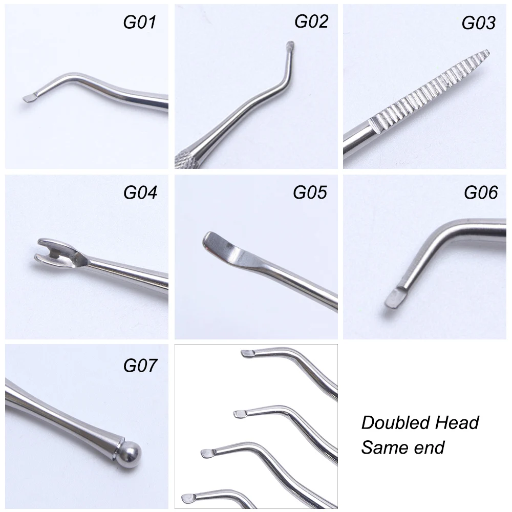 Инструмент для удаления кутикулы ногтей двойной корректор канавок триммер для удаления педикюра для маникюра, нержавеющая сталь серебро инструменты для дизайна ногтей TRG01-07