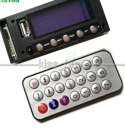 DC 12 В модуль Bluetooth MP3 плеера USB цифровой светодиодный FM радио стерео звук декодер