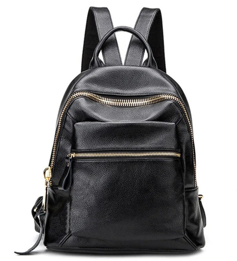 

Hot New Casual Women Backpack Female Leather Women's Backpacks Black Bagpack Bags Girls Schoolbag Travel Bag back pack